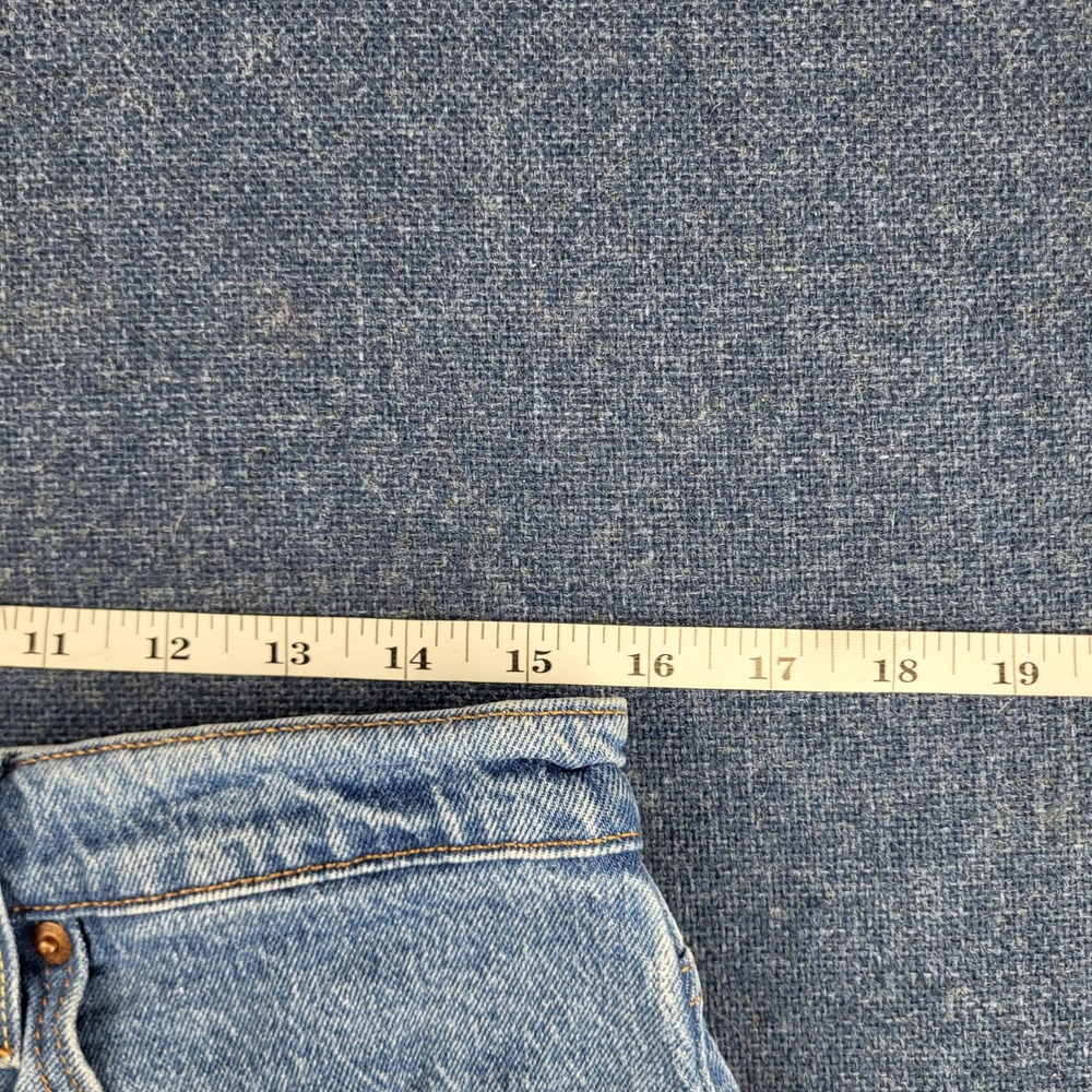 Levis 501 Original High Rise Cut Off Denim Shorts Light Wash Blue W30 Dasiy - Picture 11 of 12